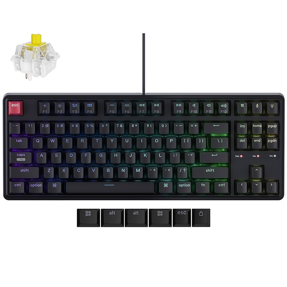 Amazon.com: Keychron C3 Pro TKL (80%) Layout 8K QMK Wired